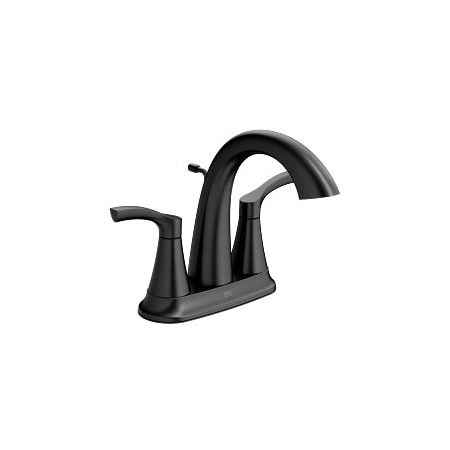 Moen Ash Two-Handle High Arc Bathroom Faucet in Matte Black 58911BL
